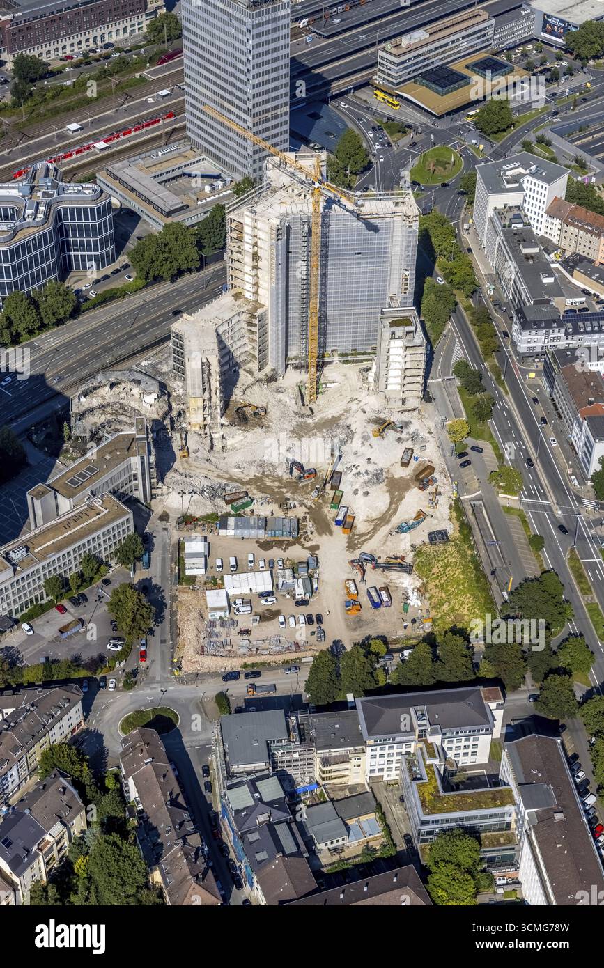 Who Rwe Building For Aerial view, demolition Ypsilon-Haus of RWE headquarters Essen in the ...