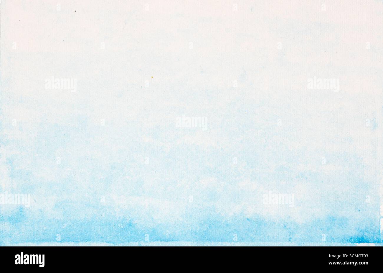 Delicate blue watercolor gradient fading from white creates a soft and subtle background Stock Photo