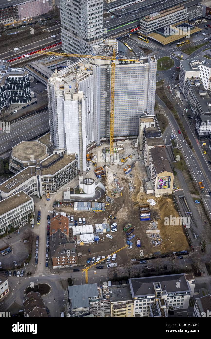 Who Rwe Building For Aerial view, demolition of Ypsilon-Haus of RWE headquarters Essen in ...