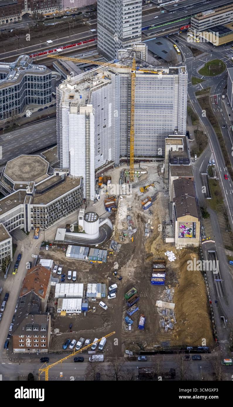 Who Rwe Building For Aerial view, demolition of Ypsilon-Haus of RWE headquarters Essen in ...
