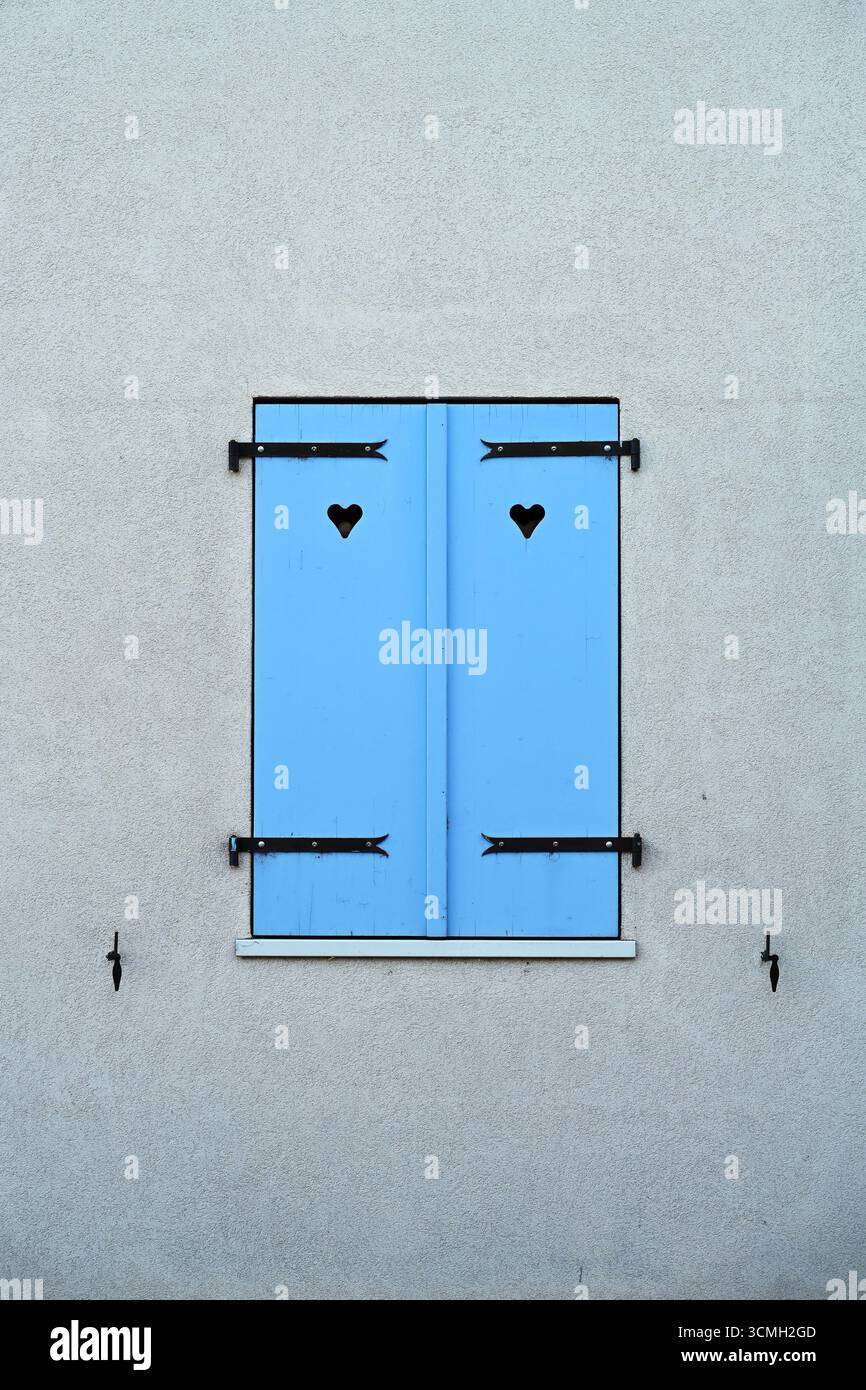 Closed window shutters Stock Photo