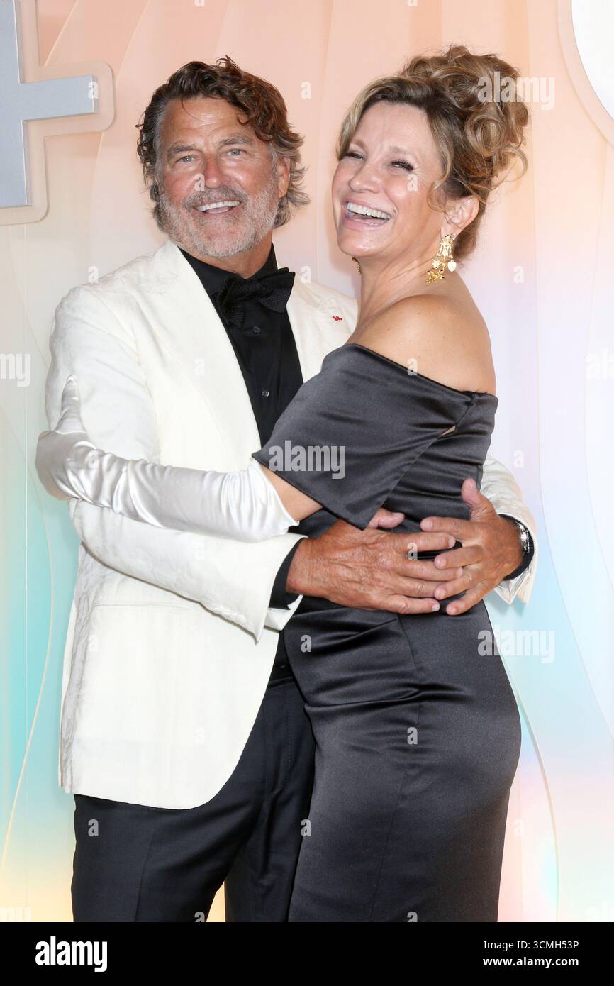 LOS ANGELES - SEP 14: Ted McGinley, Gigi Rice at the AppleTV+ Post Emmy ...