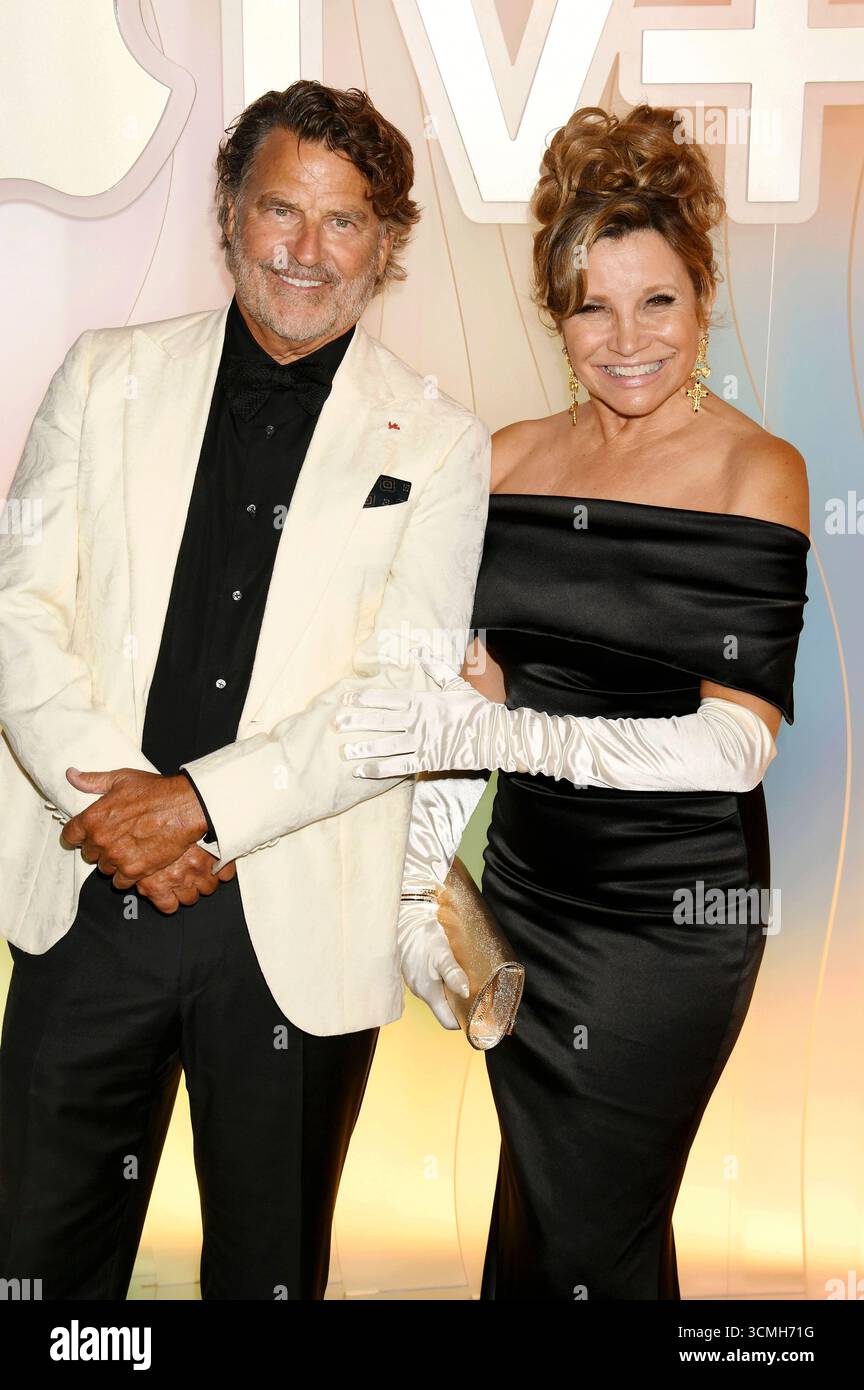 Ted McGinley mit Ehefrau Gigi Rice bei der Apple TV+ Emmy Party ...