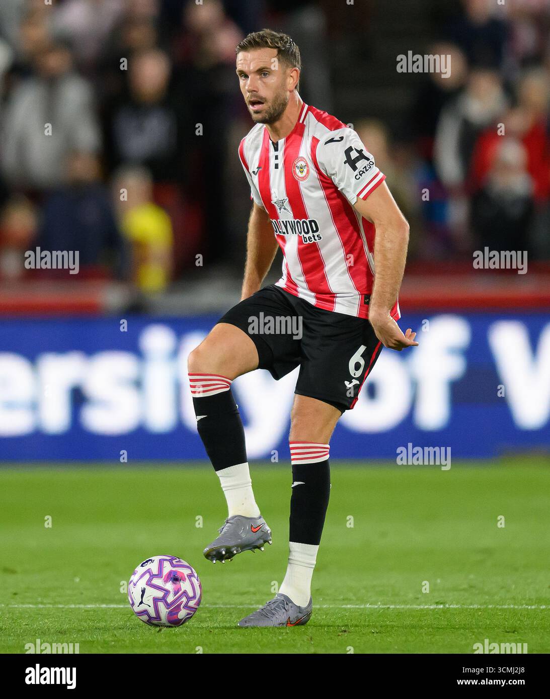 London, UK. 13th Sep, 2025. Brentford v Chelsea - Premier League - Gtech Community Stadium. Brentford's Jordan Henderson in action. Picture Credit: Mark Pain/Alamy Live News Stock Photo