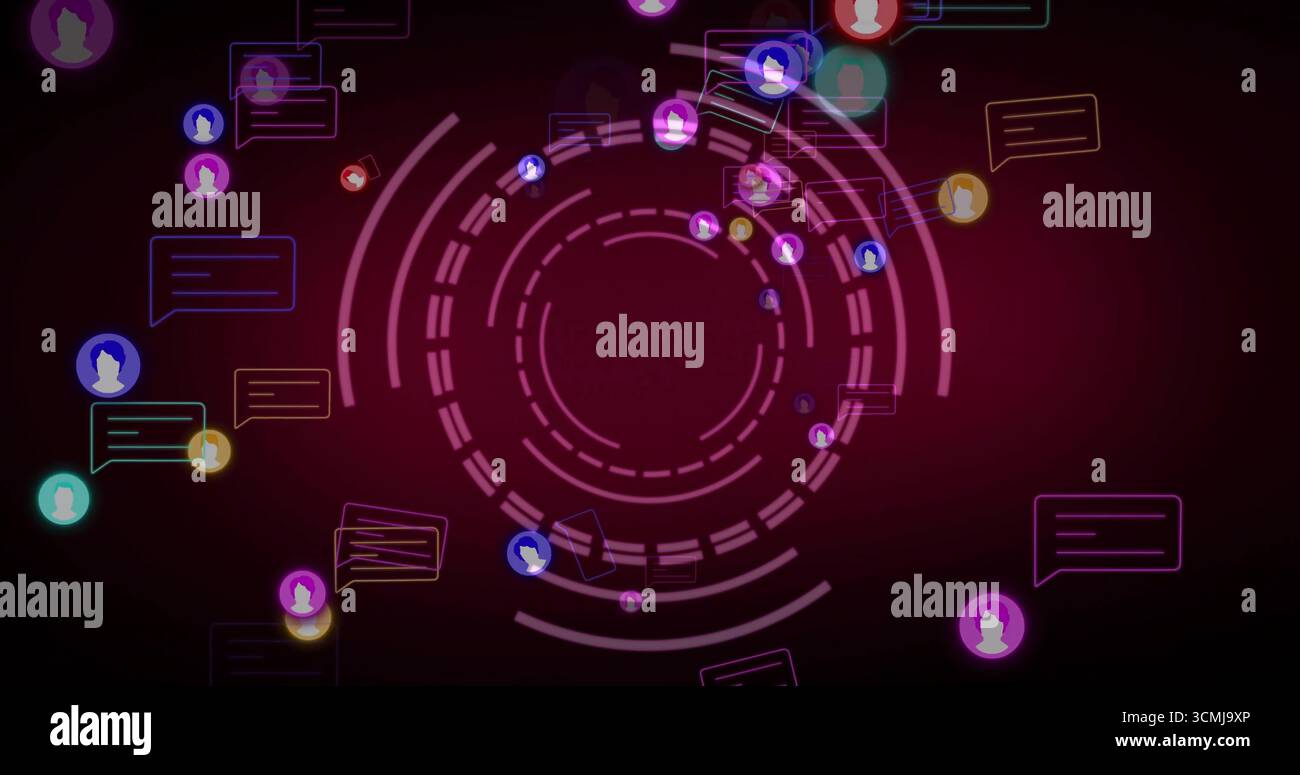 Floating hud bubbles center hi-res stock photography and images - Alamy