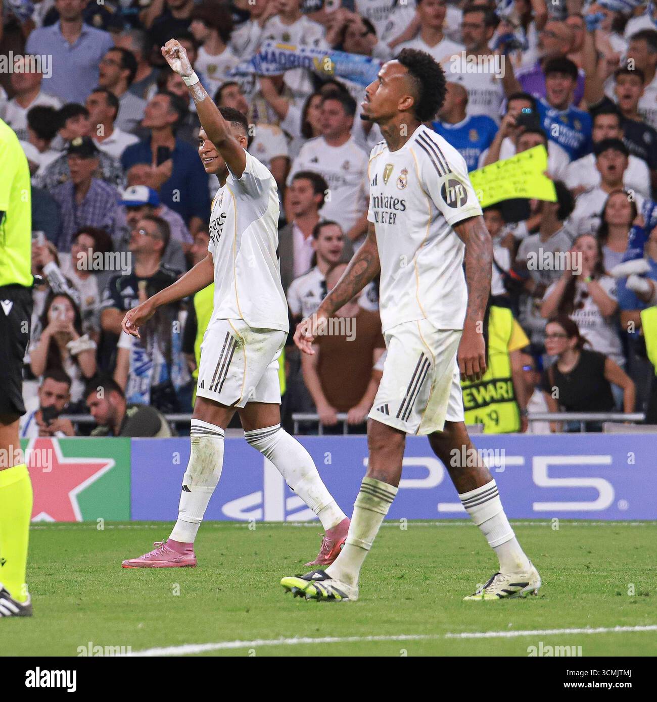 UEFA Champions League soccer match Real Madrid vs Olympique Marsella at ...