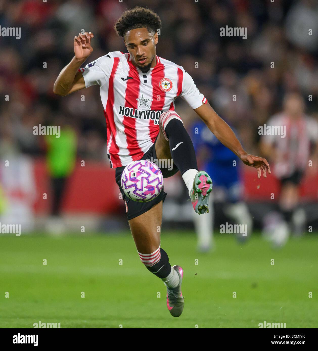 London, UK. 13th Sep, 2025. Brentford v Chelsea - Premier League - Gtech Community Stadium. Brentford's Kevin Schade in action. Picture Credit: Mark Pain/Alamy Live News Stock Photo