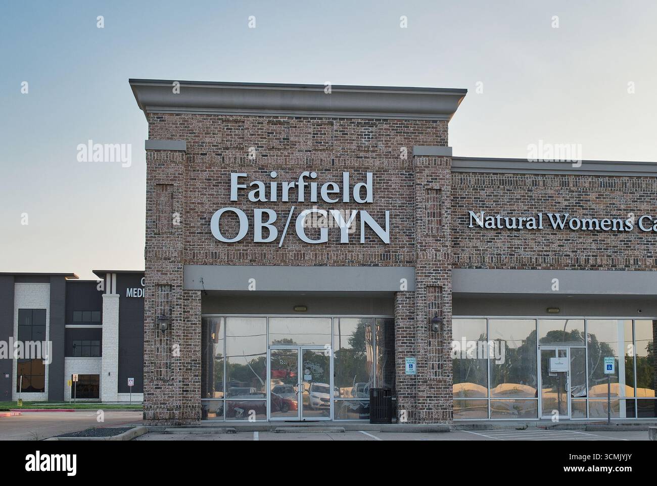Cypress, Texas USA 08-24-2025: Fairfield OB-GYN womans health clinic storefront. Stock Photo
