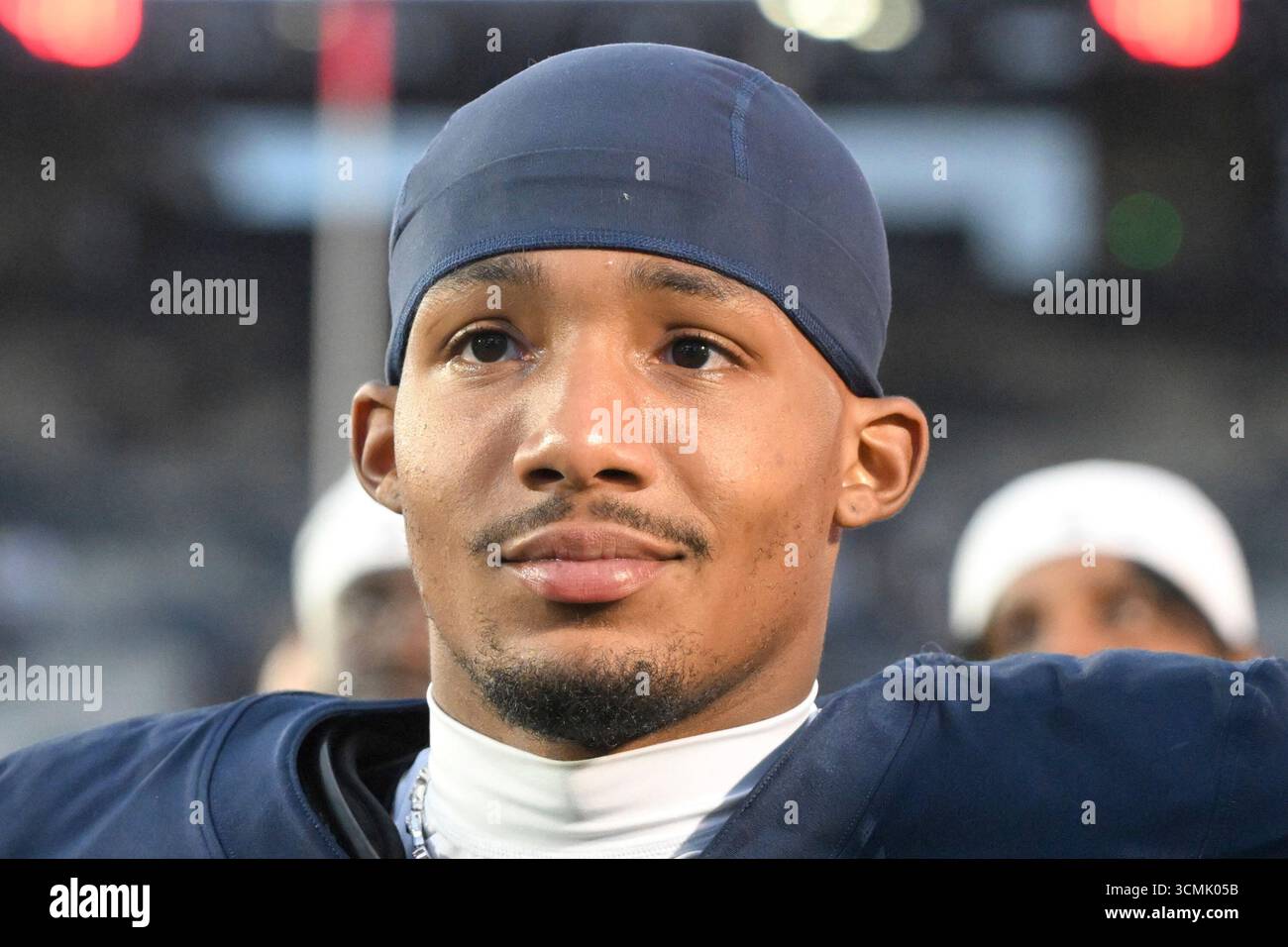 Penn State cornerback A.J. Harris (4) reacts following an NCAA college ...