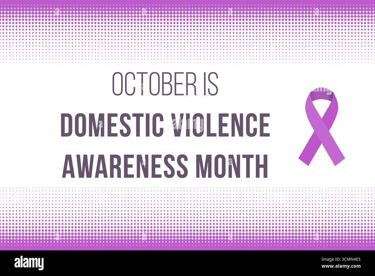 October is Domestic Violence Awareness Month. Social media announcement ...
