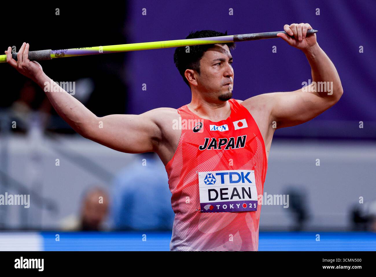 Roderick Deane Roderick Genki Dean of Japan competing in the Men's Javelin Throw ...
