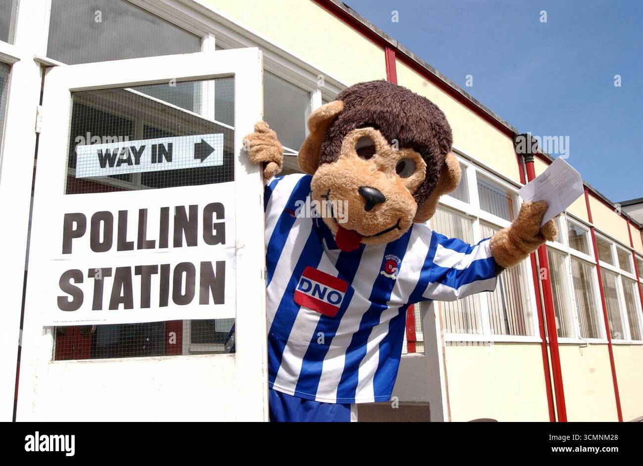 H'Angus the monkey aka Stuart Drummond the mascot of Hartlepool ...