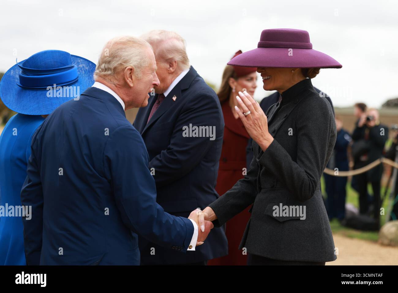 King Charles III receives US President Donald Trump and First Lady ...