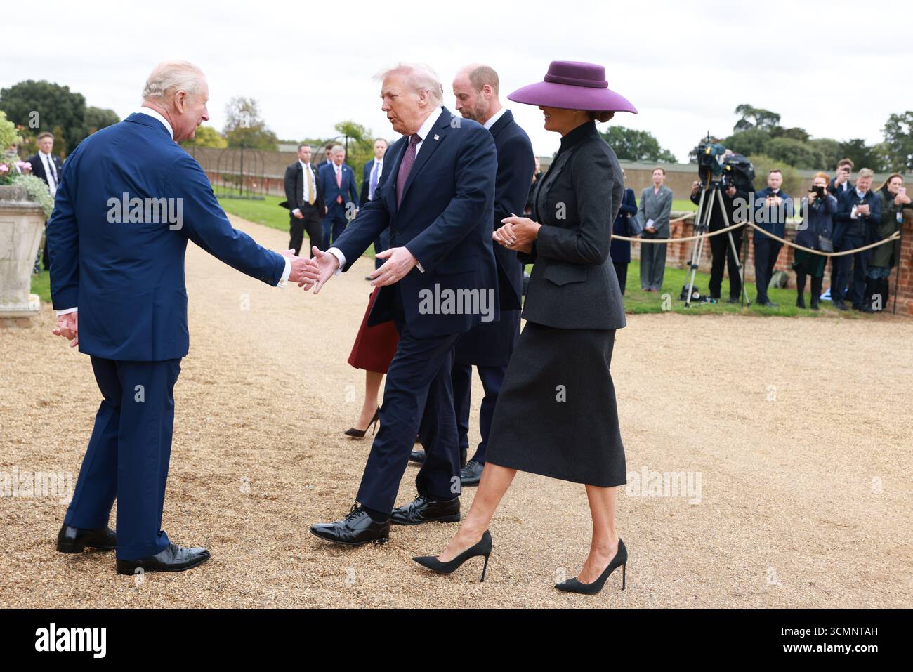King Charles III receives US President Donald Trump and First Lady ...