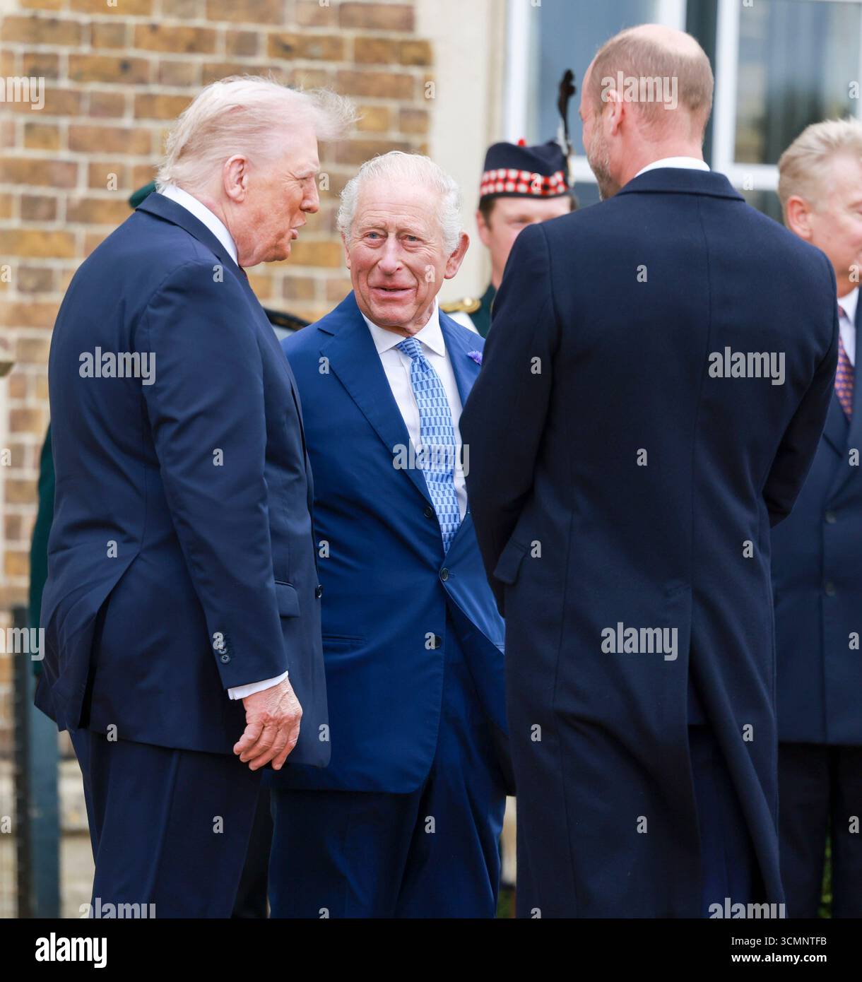 US President Donald Trump, King Charles III and the Prince of Wales at ...