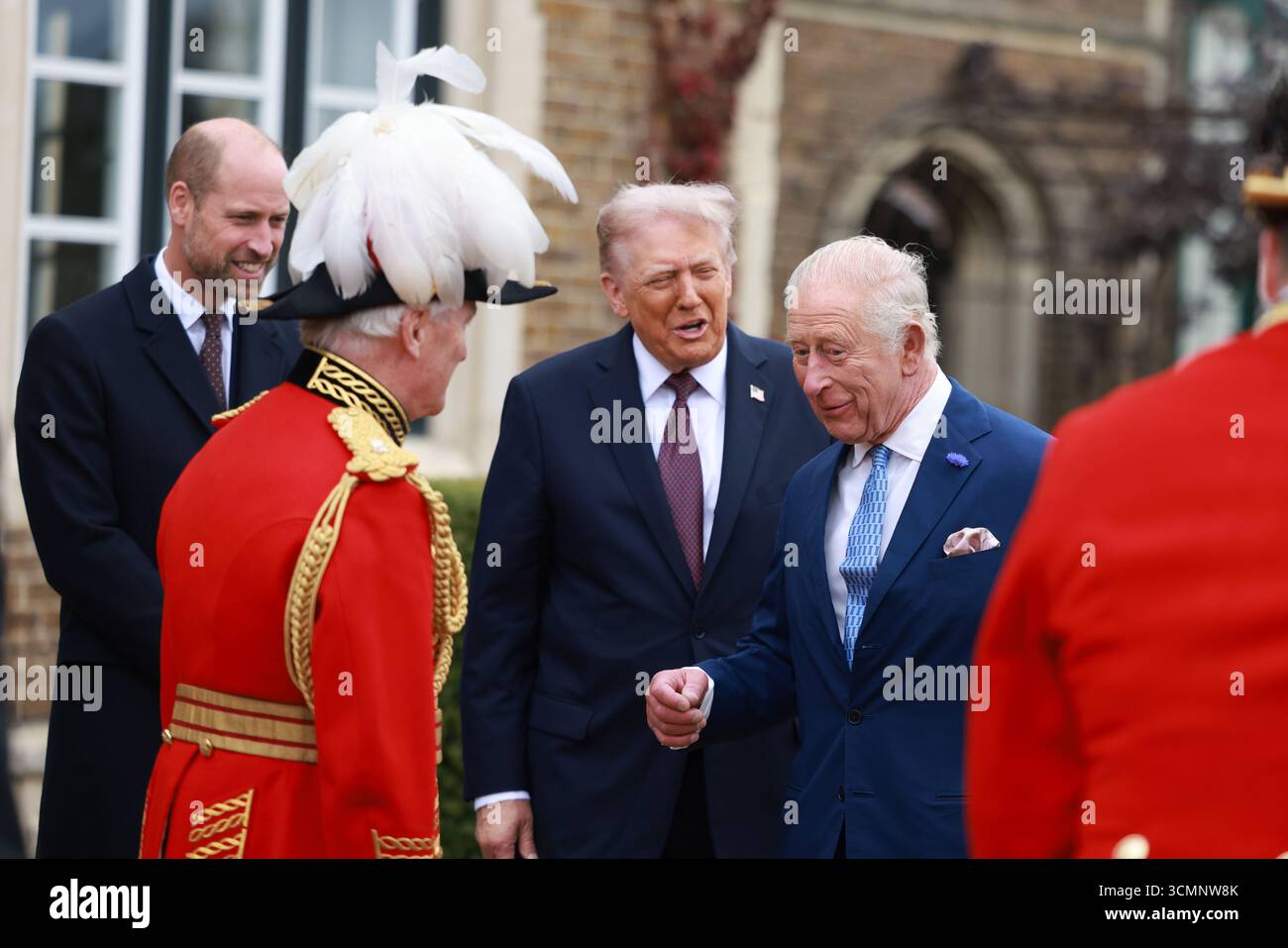 The Prince of Wales, US President Donald Trump and King Charles III at ...