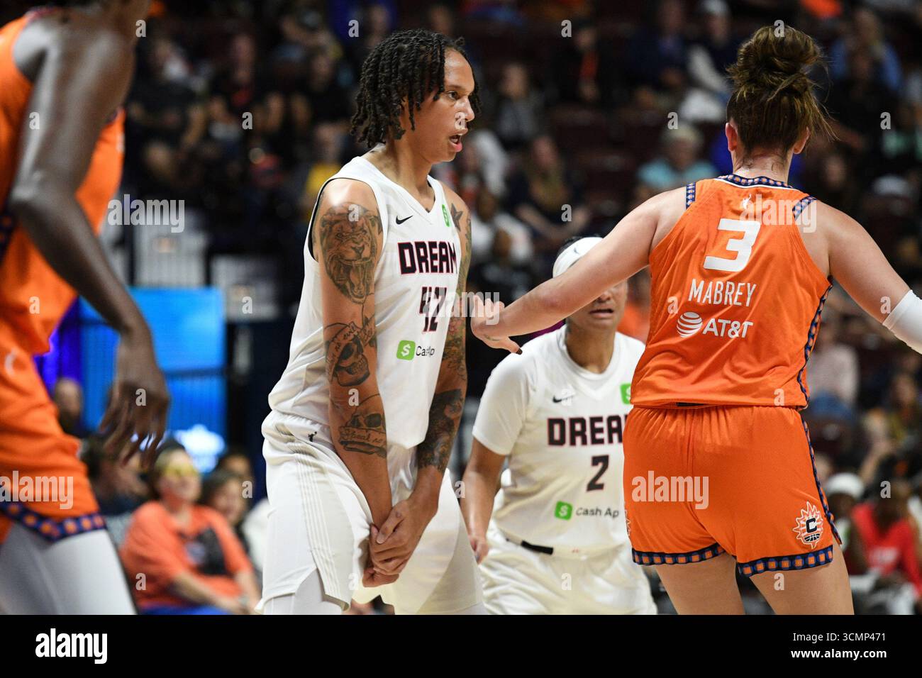 UNCASVILLE, CT - SEPTEMBER 10: Atlanta Dream center Brittney Griner (42 ...