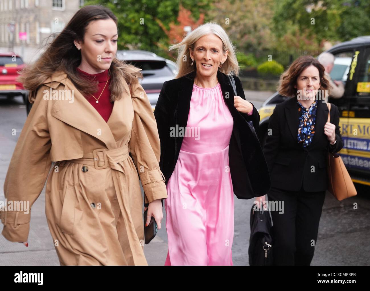 Solicitor General Ruth Charteris KC (c) arrives to meet Margaret ...