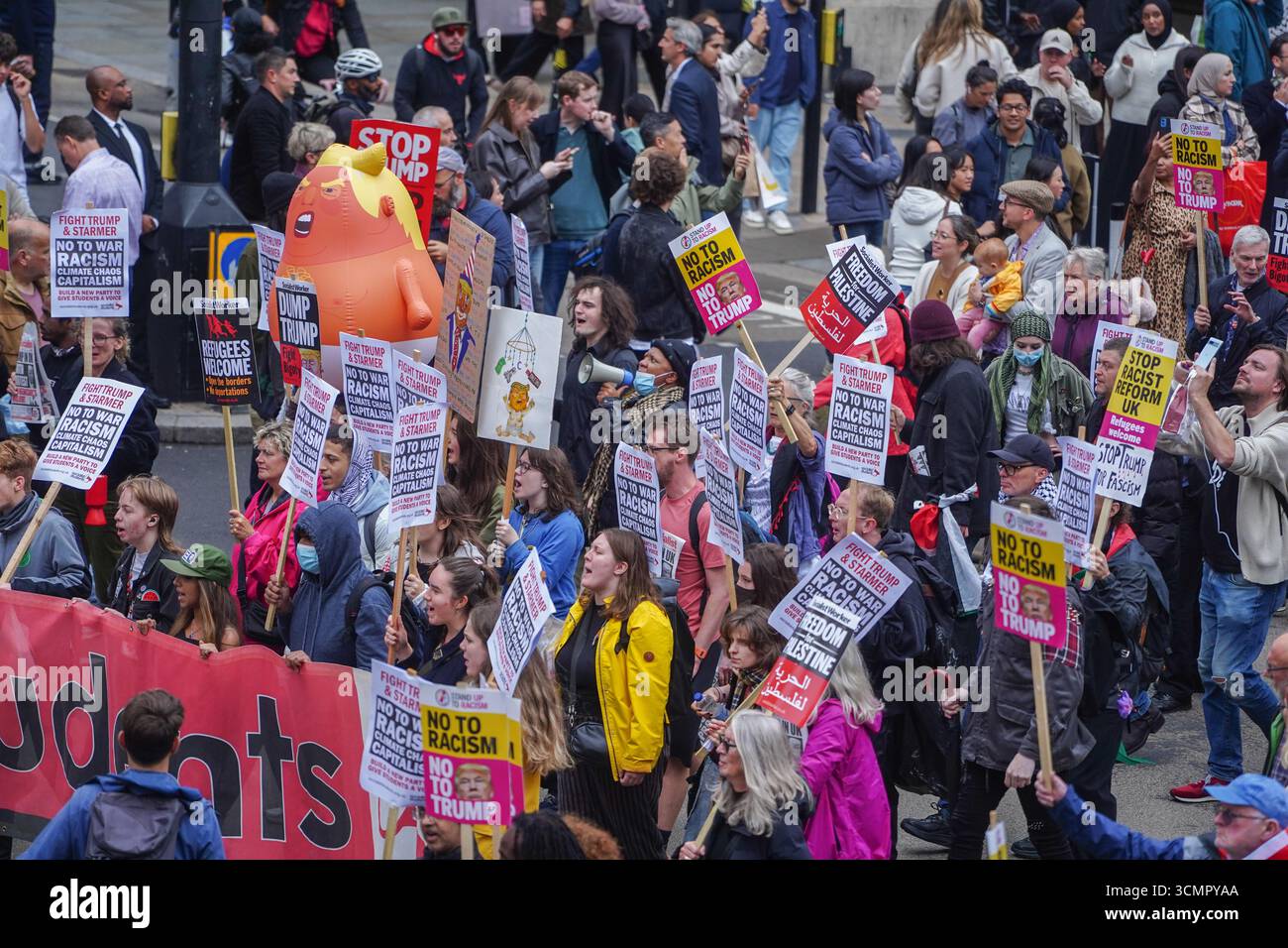 Protesting Uk London, UK 17 September 2025. Protesters demonstrate in central London ...