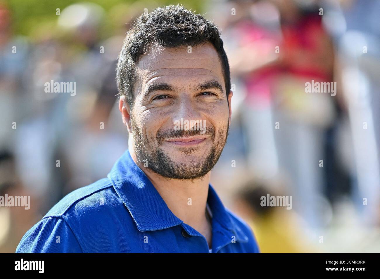 Amir HADDAD posing at the La belle et le boulanger photocall as part of ...