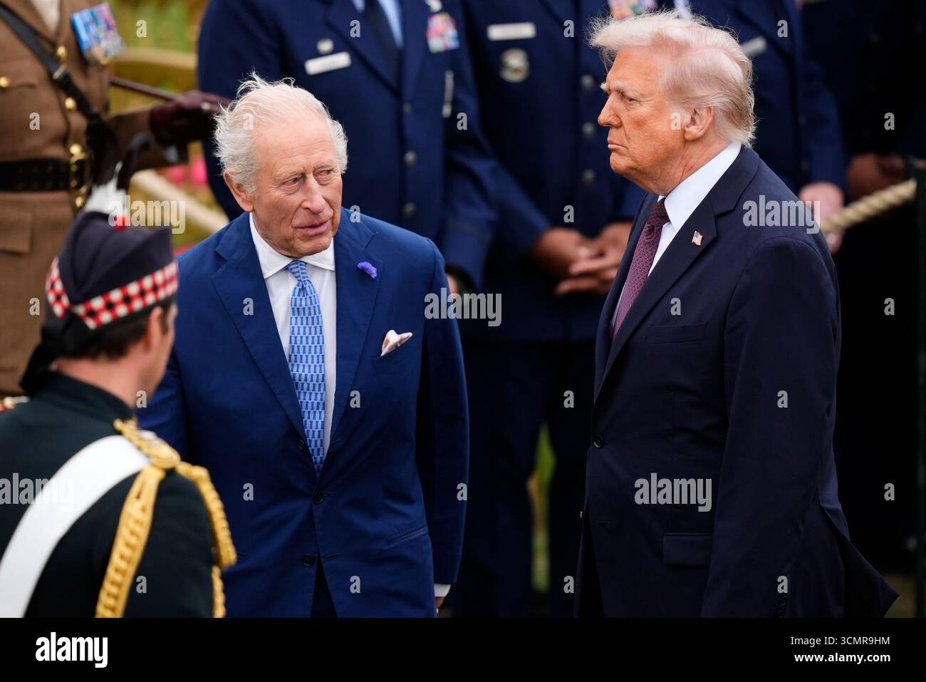 US President Donald Trump and King Charles III following a Beating ...