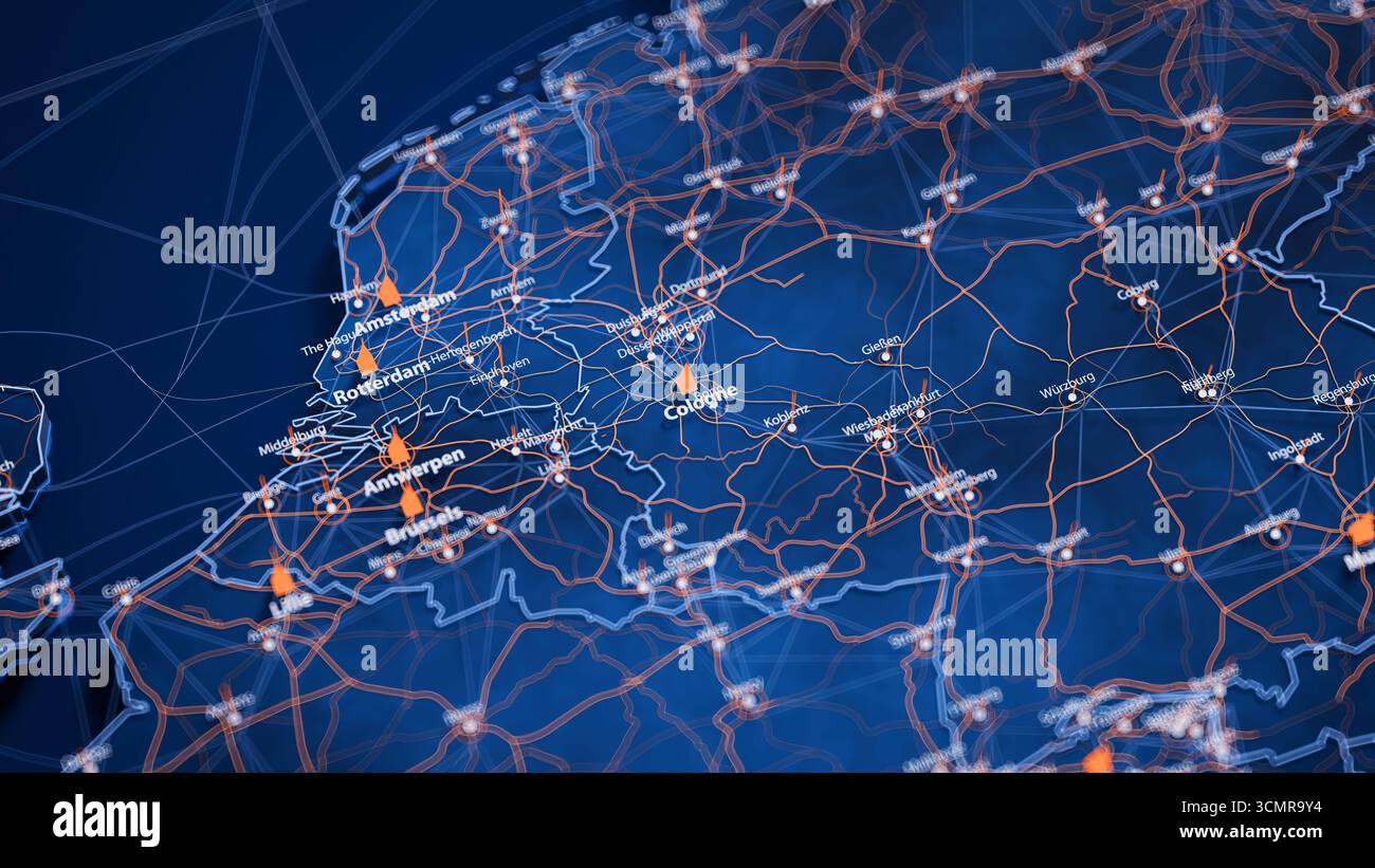 Visual Map Data Business data visualization france map hi-res stock photography and ...