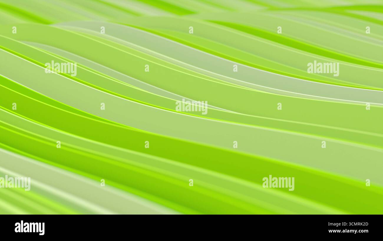 3d render abstract background with colorful waves in loop Stock Photo