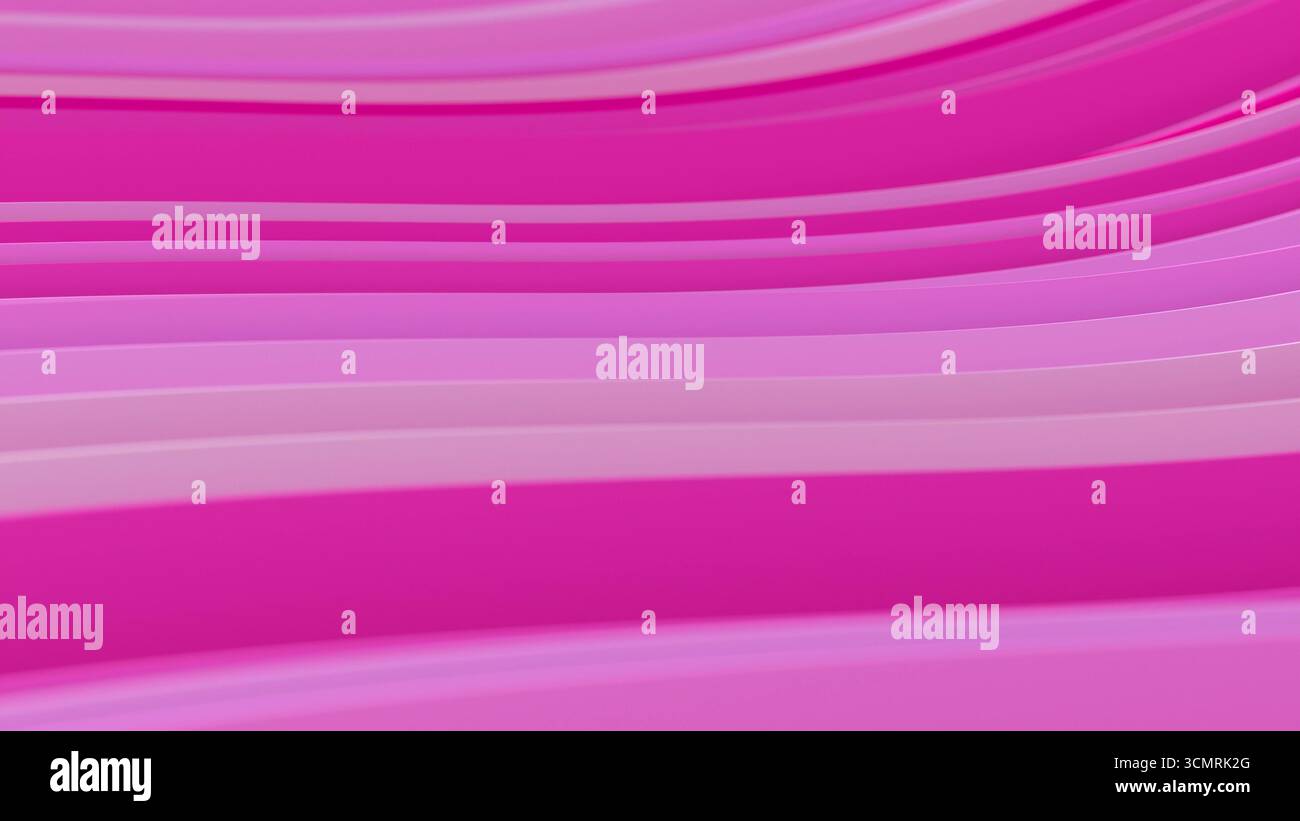 3d render abstract background with colorful waves in loop Stock Photo