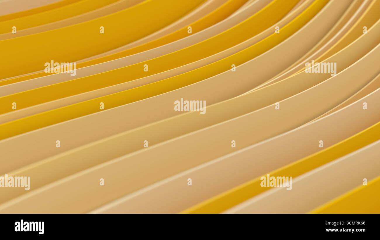 3d render abstract background with colorful waves in loop Stock Photo