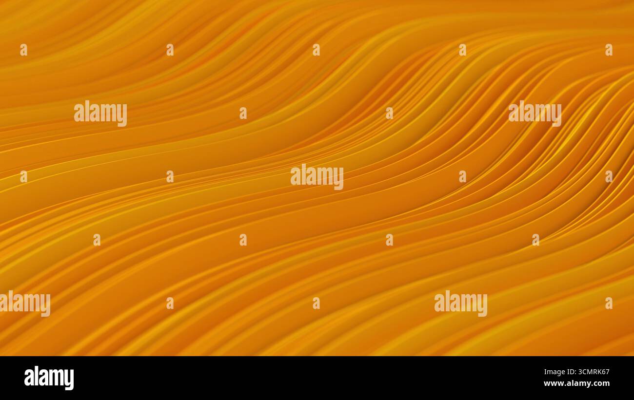 3d render abstract background with colorful waves in loop Stock Photo