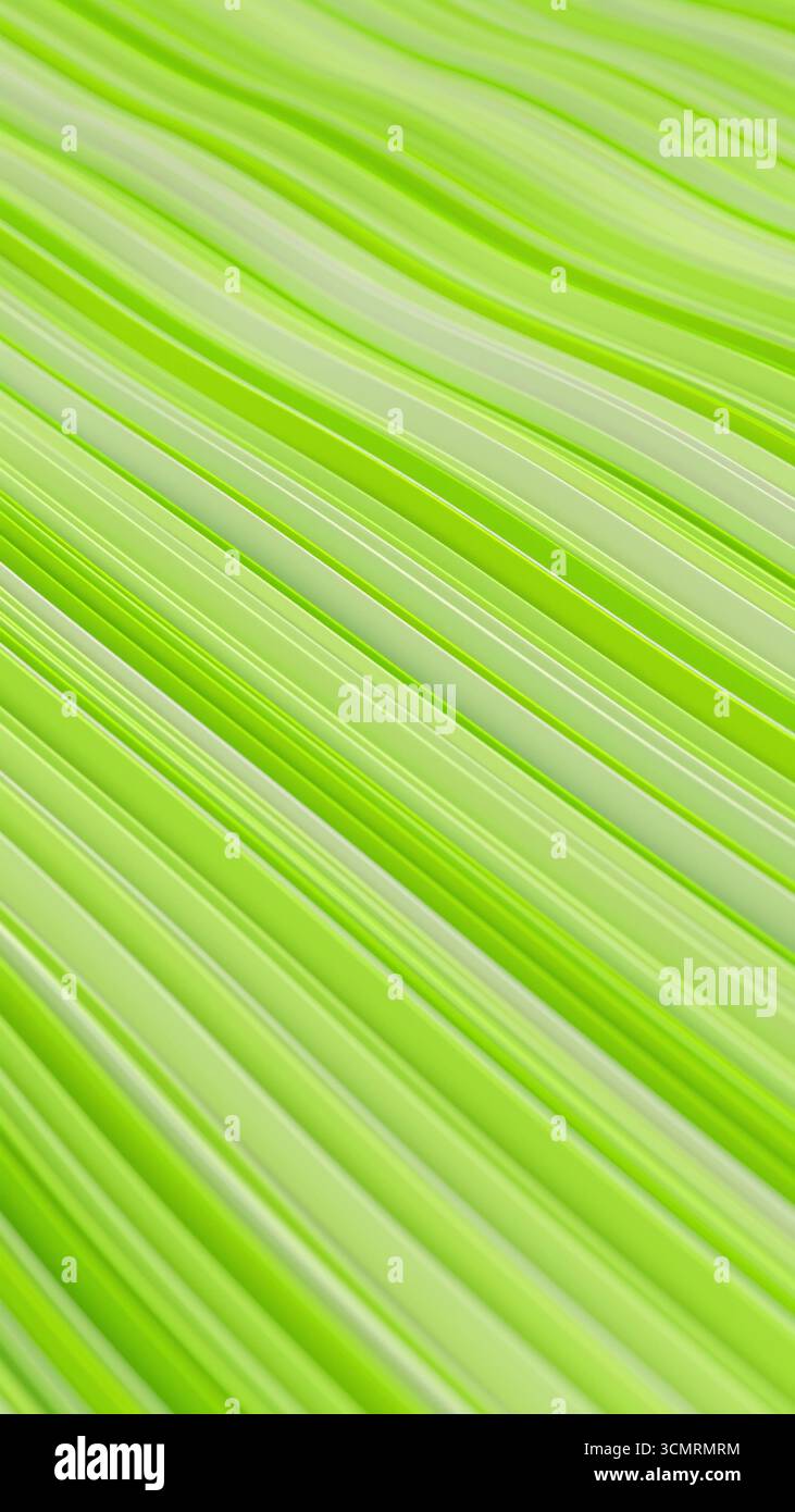 3d render abstract background with colorful waves in a vertical loop Stock Photo