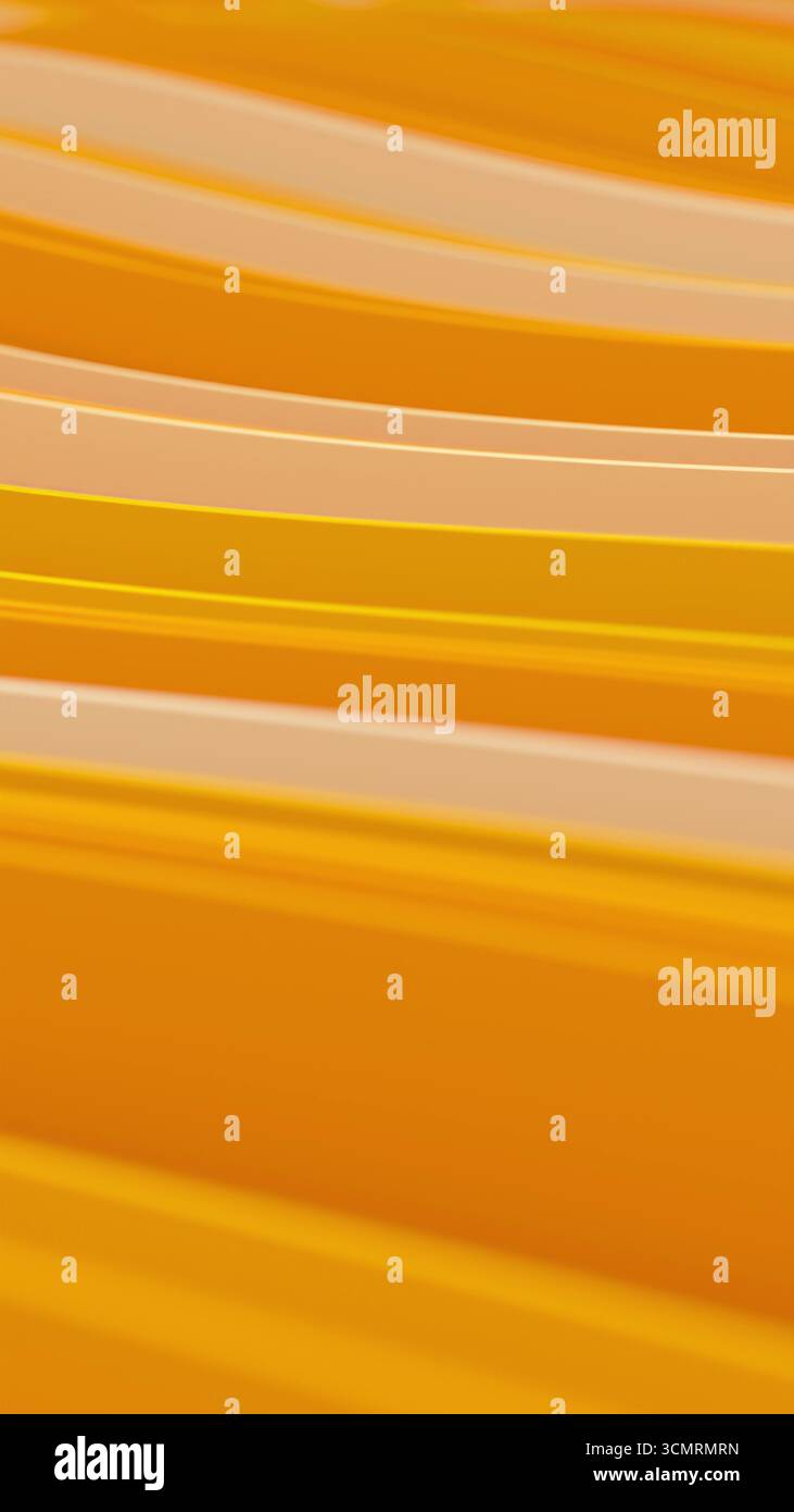 3d render abstract background with colorful waves in a vertical loop Stock Photo