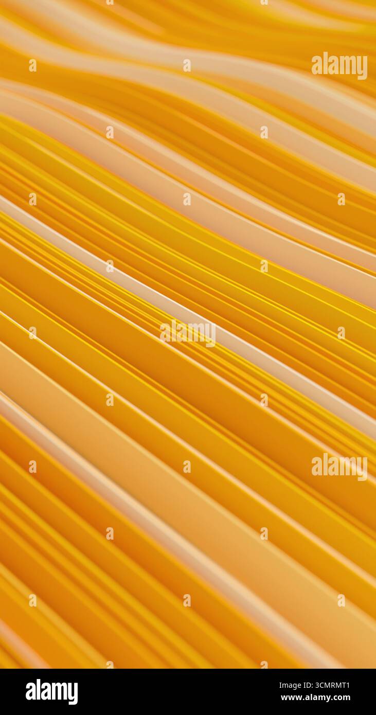3d render abstract background with colorful waves in a vertical loop Stock Photo
