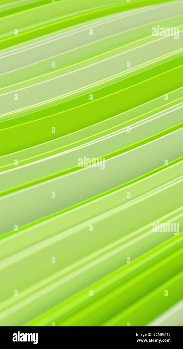 3d render abstract background with colorful waves in a vertical loop Stock Photo