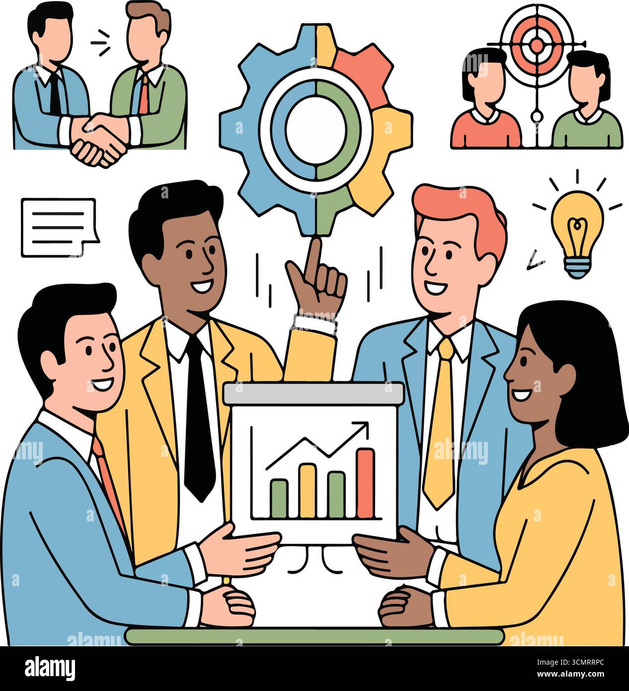 Corporate teamwork management Cut Out Stock Images Pictures Alamy