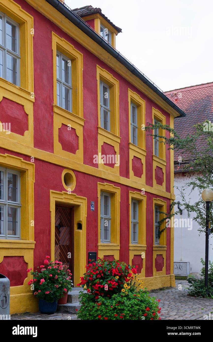 Former canon's residence from ca. 1729 in Forchheim, Bavaria, Germany Stock Photo