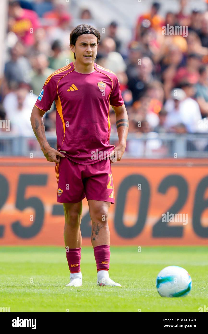 Paulo Dybala of AS Roma looks on during the Serie A match between AS ...