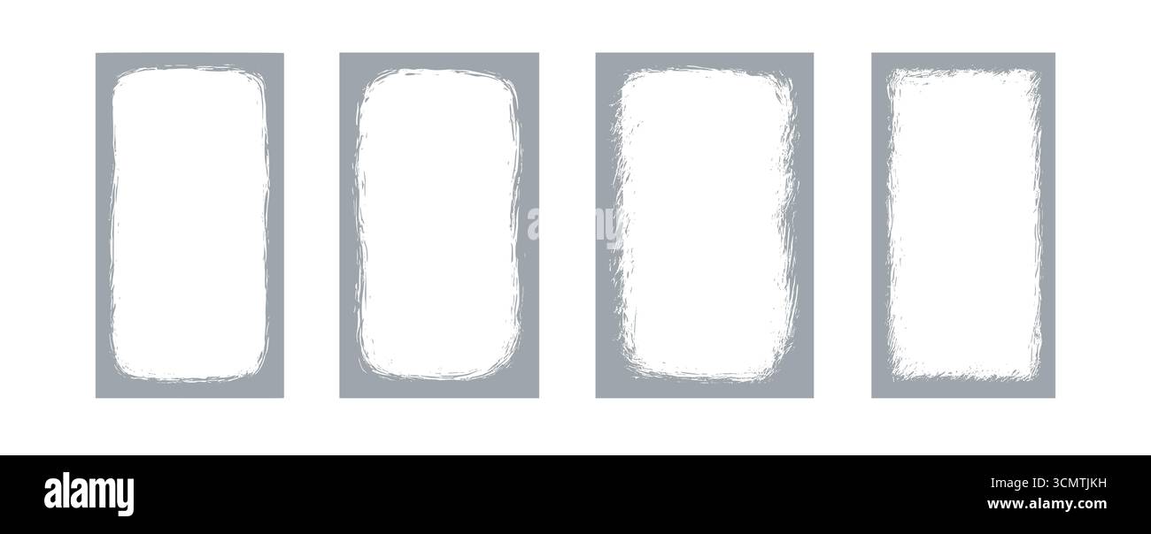 Brush frame border paper background. Frame edge paint effect poster ...