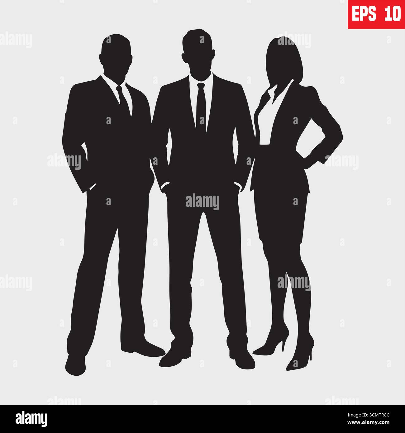 Back view professional team Stock Vector Images - Alamy