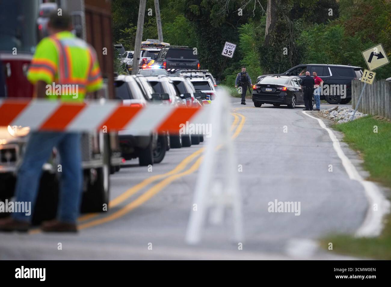 First responders work the scene after several people were injured ...