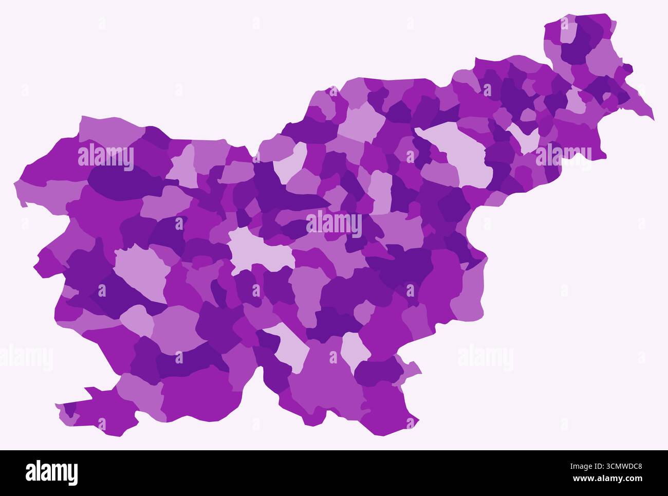 Slovenia political map capital ljubljana hi-res stock photography and ...