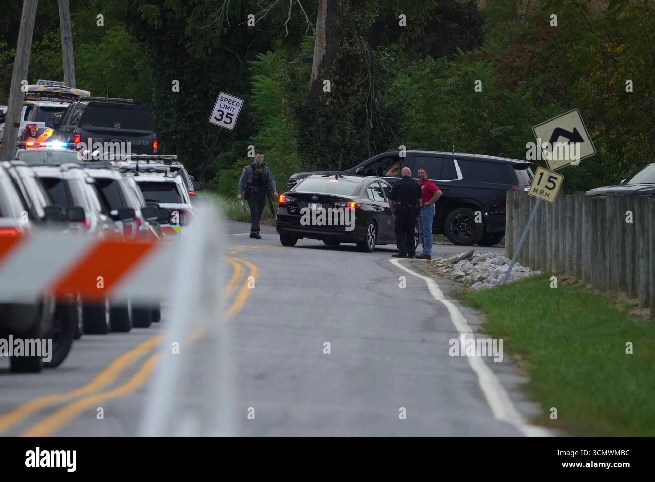 First responders work the scene after several people were injured ...