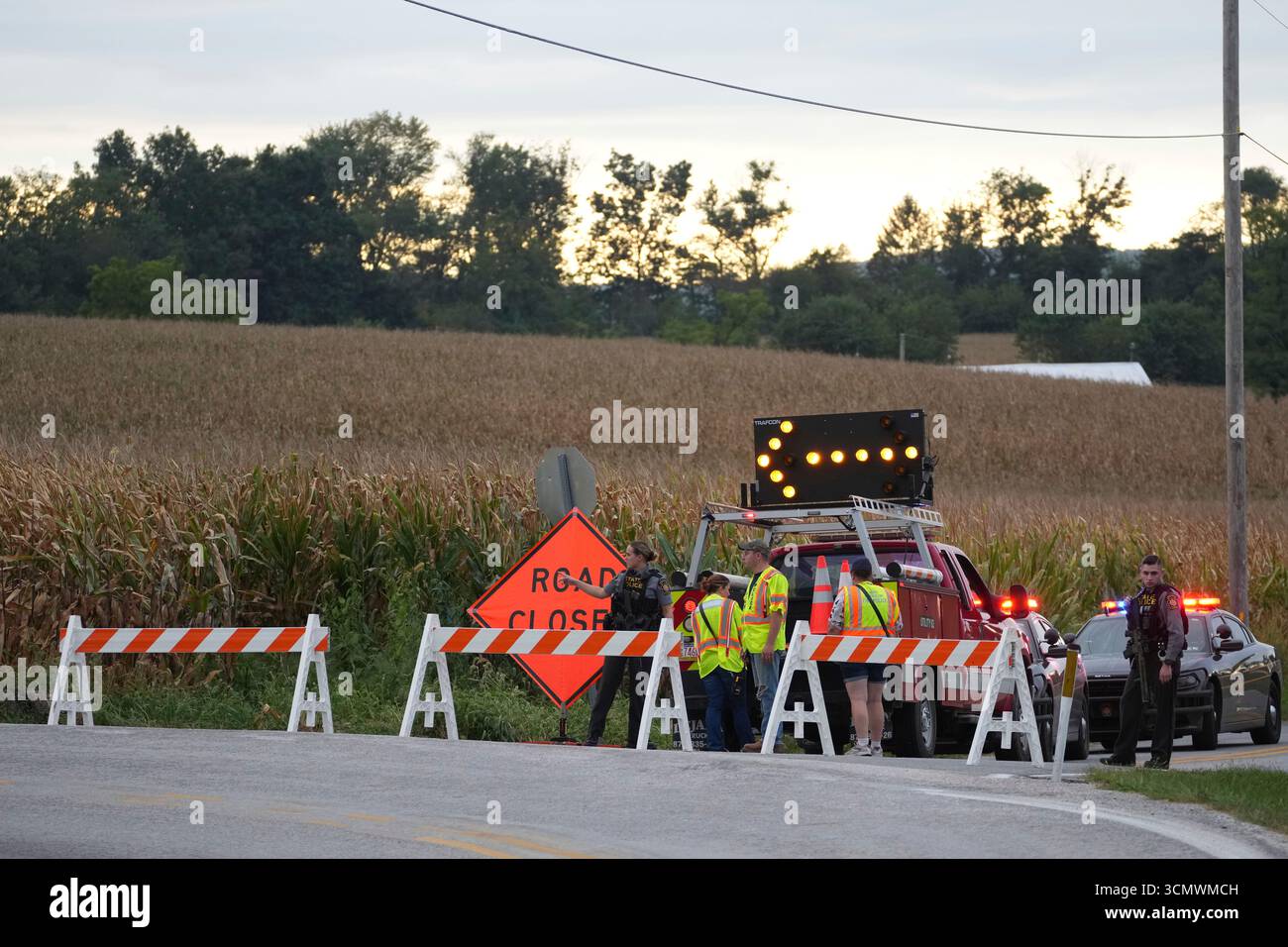 First responders work the scene after several people were injured ...
