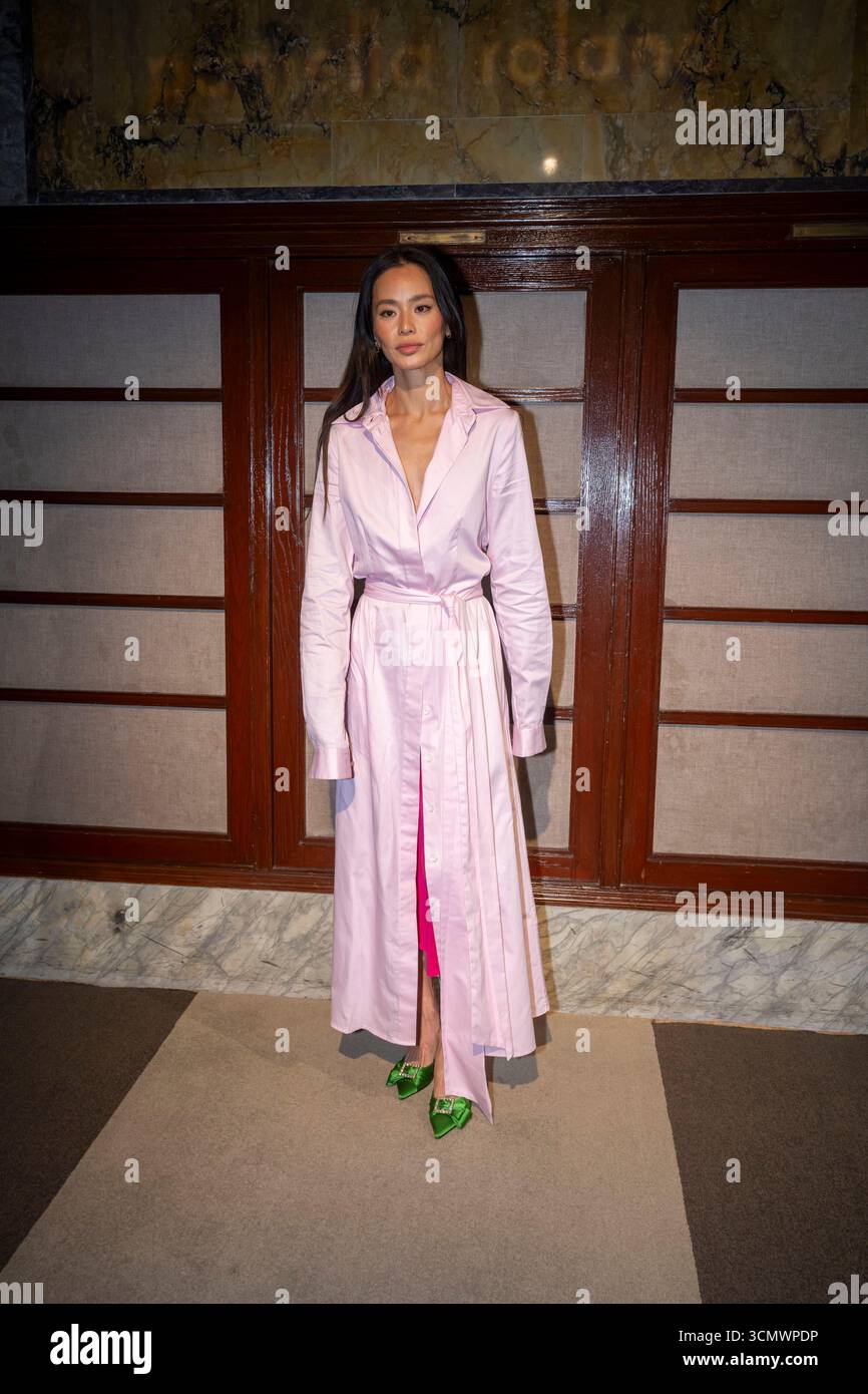 Jamie Chung attends the Pamella Roland fashion show during Spring 2026 ...