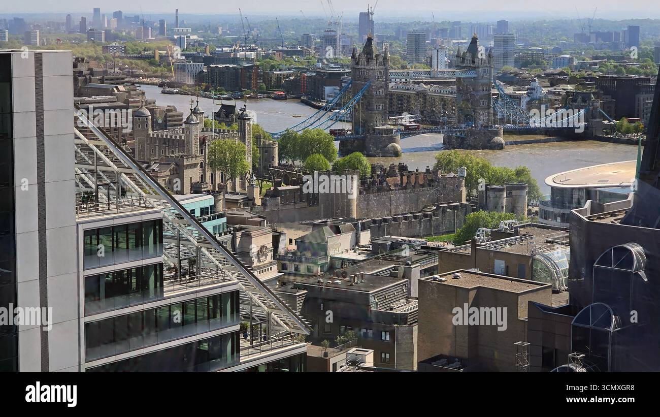 City views from the Garden at 120 Fenchurch Street Stock Photo