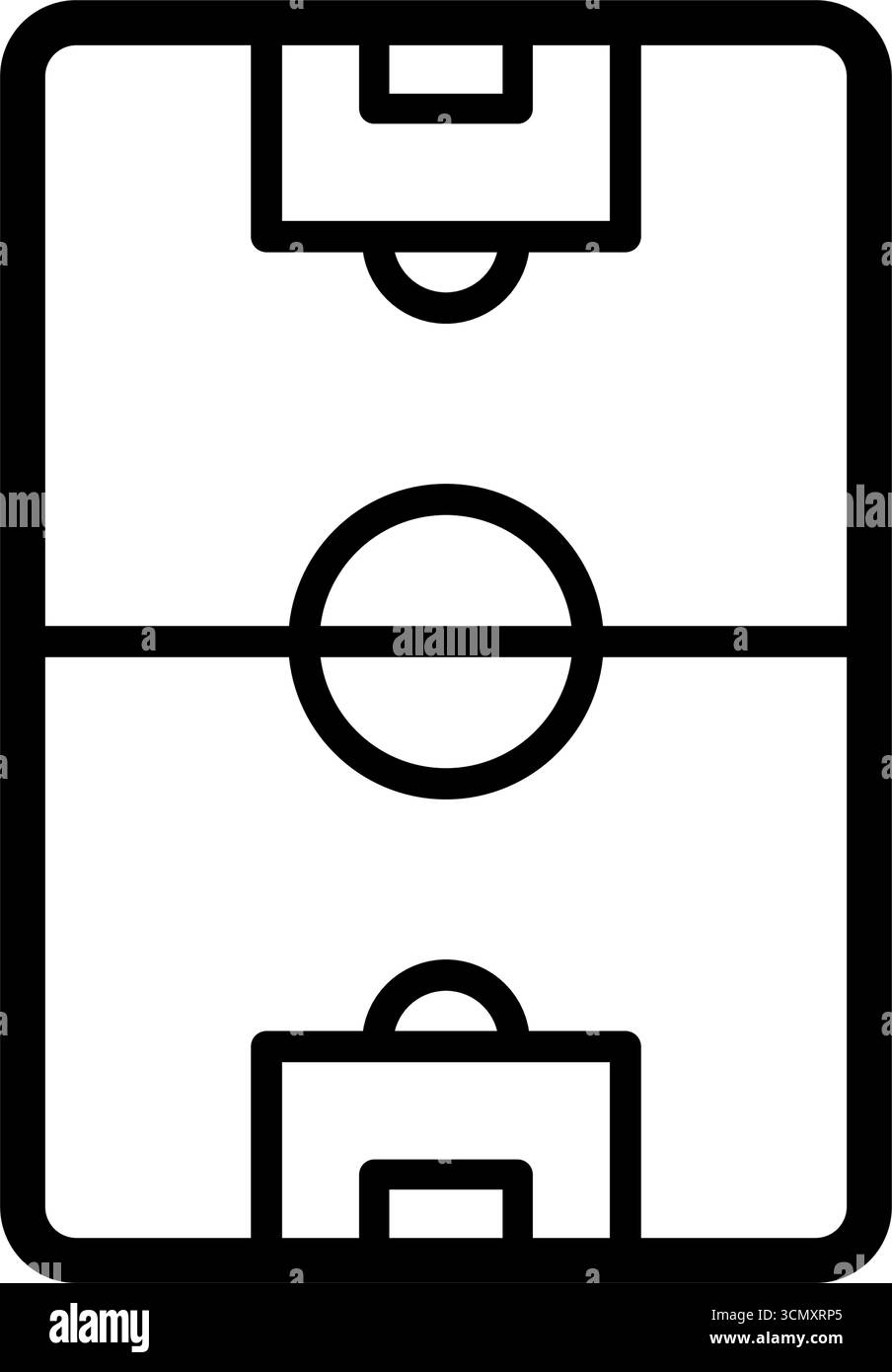 Soccer field - vector icon Stock Vector Image & Art - Alamy