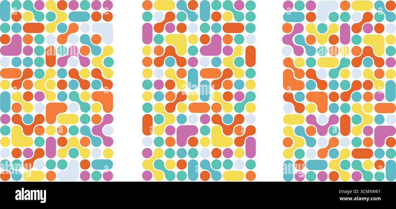 Abstract Metaball Dot Pattern Background Geometric Molecular Vector Design Stock Vector