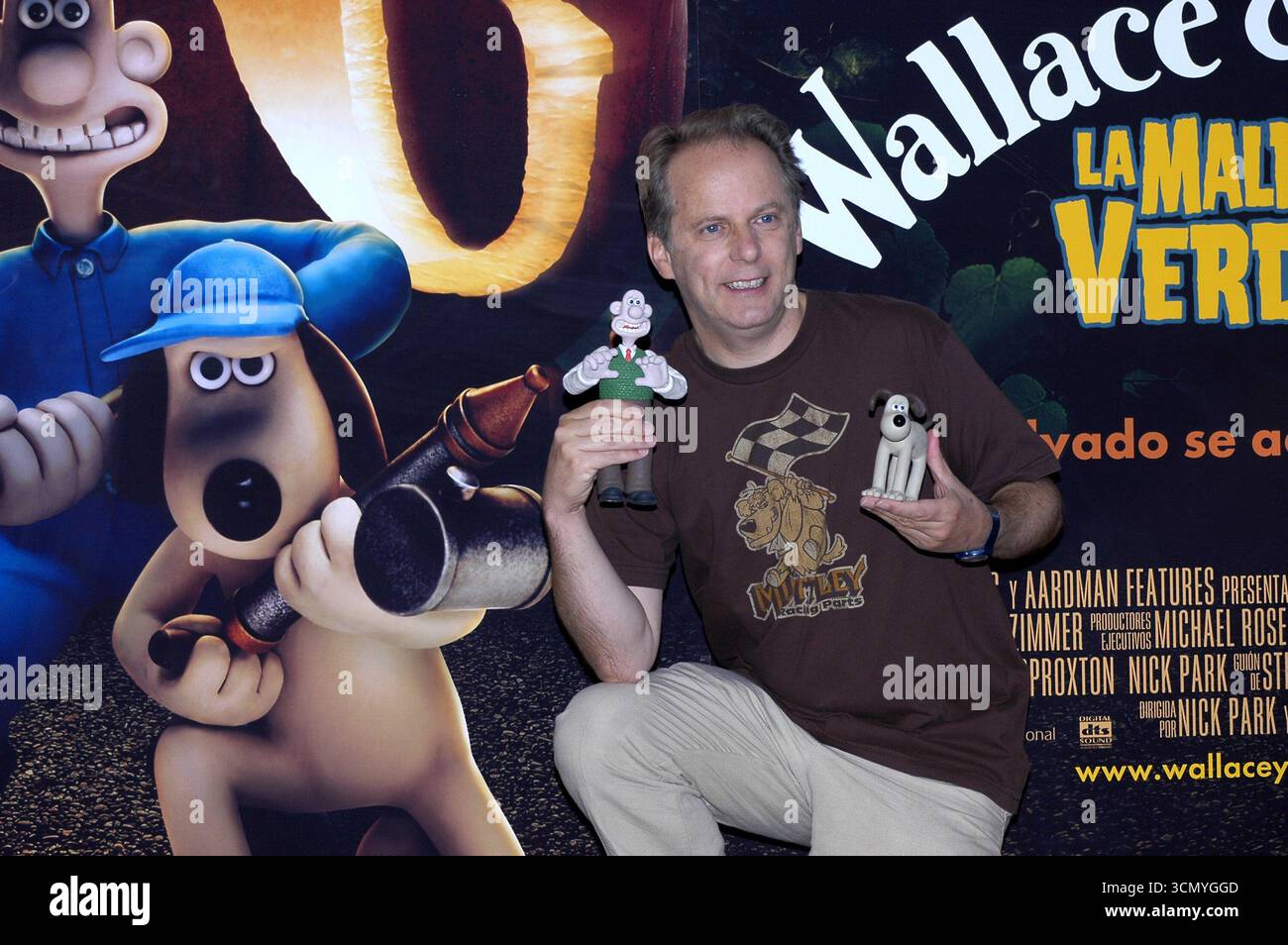 Madrid Rabbit Nick Park at a photocall for Wallace and Gromit: The Curse Of The Were ...