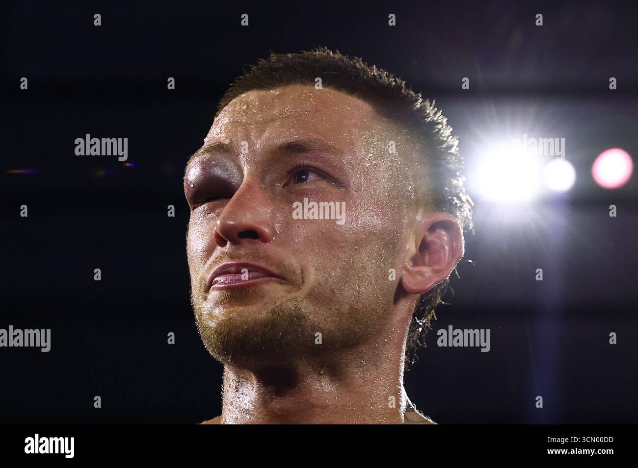 Liam Paro post fight against David Papot during their IBF welterweight ...