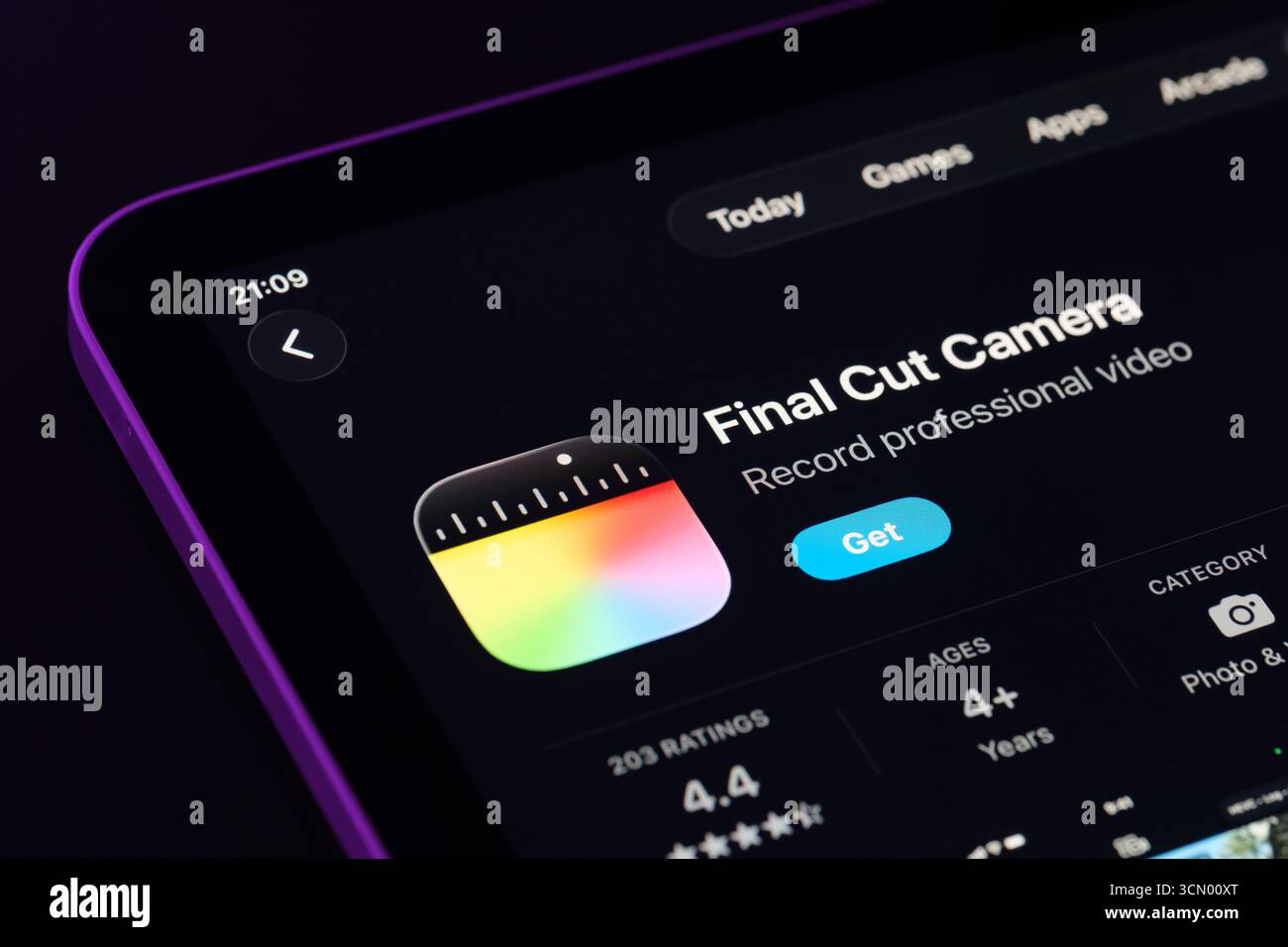 Final Cut Camera app Stock Photo